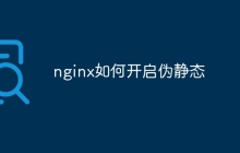 nginx如何开启伪静态