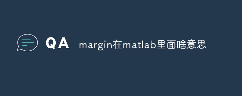 margin在matlab里面啥意思