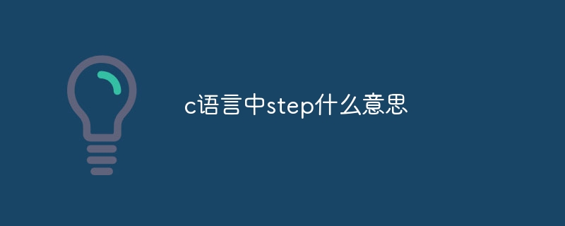 c语言中step什么意思