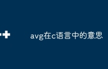avg在c语言中的意思
