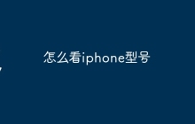 怎么看iphone型号