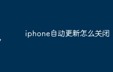 iphone自动更新怎么关闭