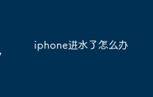 iphone进水了怎么办