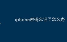 iphone密码忘记了怎么办