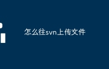 怎么往svn上传文件