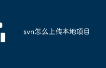 svn怎么上传本地项目