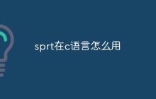 sprt在c语言怎么用