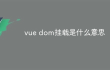 vue dom挂载是什么意思