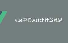 vue中的watch什么意思