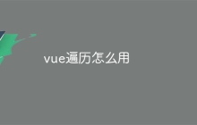 vue遍历怎么用