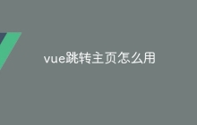 vue跳转主页怎么用