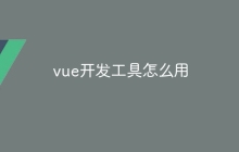 vue开发工具怎么用