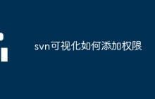 svn可视化如何添加权限