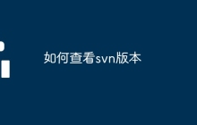 如何查看svn版本