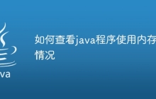 如何查看java程序使用内存的情况