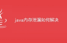 java内存泄漏如何解决