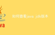 如何查看java jdk版本
