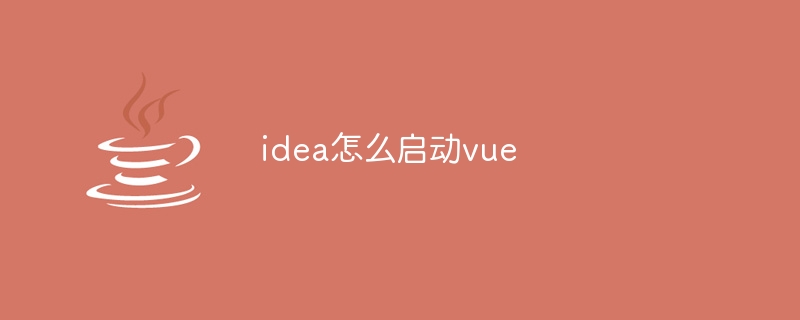 idea怎么启动vue