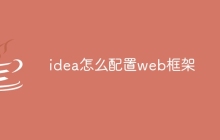 idea怎么配置web框架