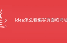 idea怎么看编写页面的网址