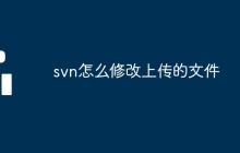 svn怎么修改上传的文件