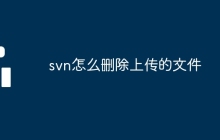 svn怎么删除上传的文件