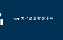 svn怎么查看登录用户