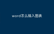 word怎么插入图表