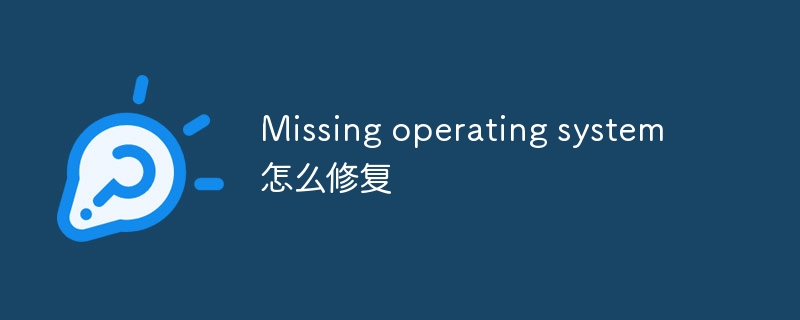 Missing operating system怎么修复