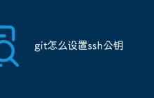 git怎么设置ssh公钥