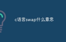 c语言swap什么意思