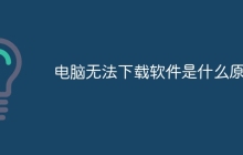 电脑无法下载软件是什么原因