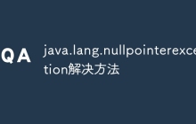java.lang.nullpointerexception解决方法