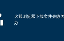 火狐瀏覽器下載文件失敗怎么辦