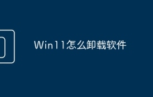 Win11怎么卸载软件