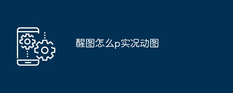 醒图怎么p实况动图