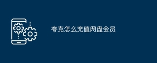 夸克怎么充值网盘会员
