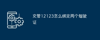 交管12123怎么绑定两个驾驶证