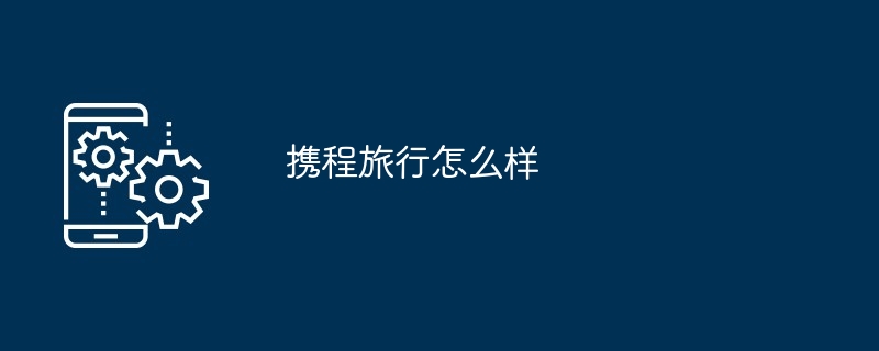携程旅行怎么样