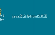 java怎么与html5交互