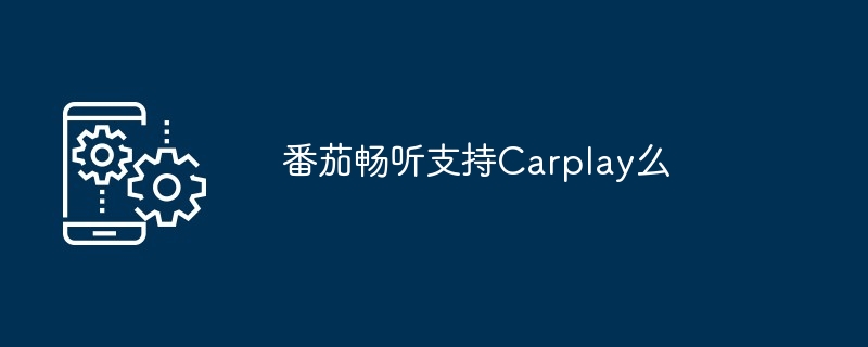 番茄畅听支持Carplay么