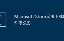 Microsoft Store无法下载软件怎么办