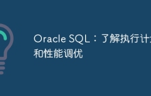 Oracle SQL：了解执行计划和性能调优