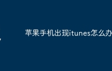苹果手机出现itunes怎么办