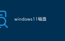 windows11磁盘