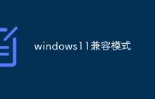 windows11兼容模式