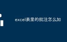 excel表里的批注怎么加