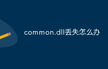 common.dll丢失怎么办