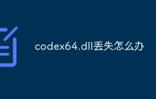 codex64.dll丢失怎么办