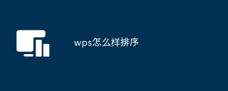 wps怎么样排序